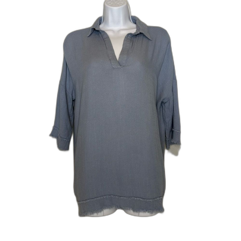 Umgee Medium Blue Blouse